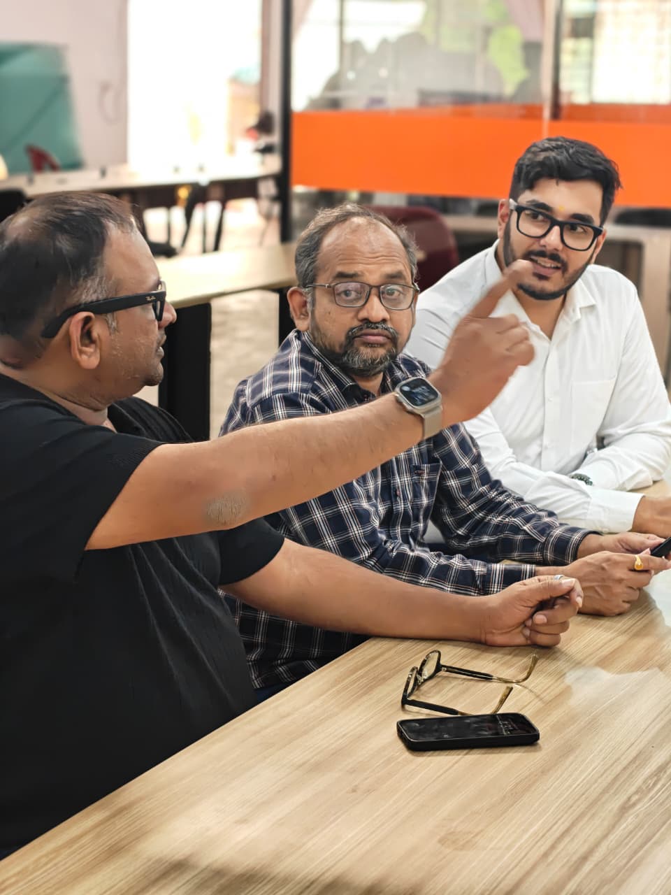 Investors in a working session with the RVM CAD founders